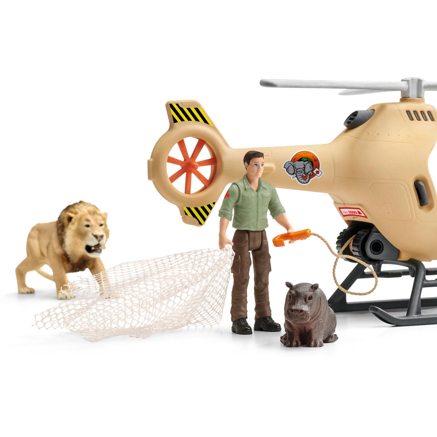 Schleich Wild Life Rescue Hubschrauber für Tiere 42476