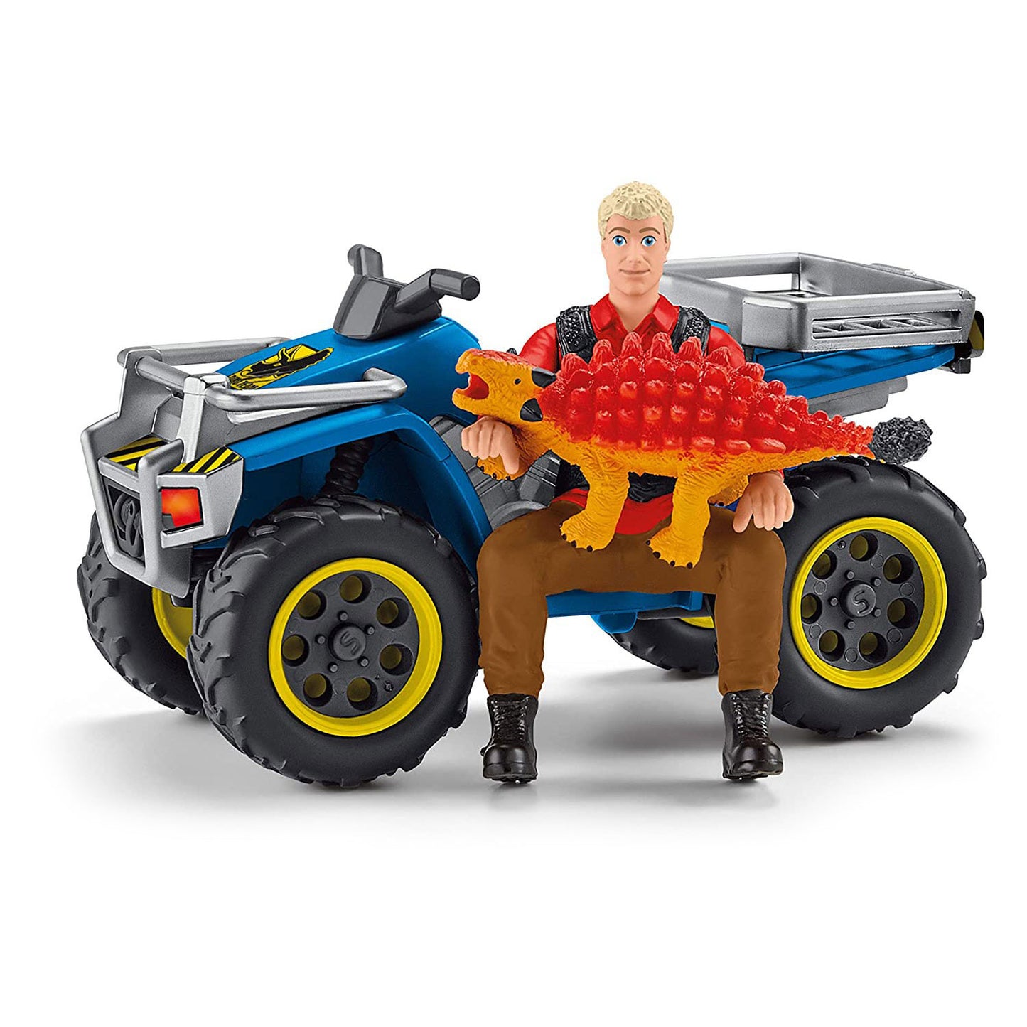 Der Flug von Schleich Dinosaur von Velociraptor auf Quad 41466