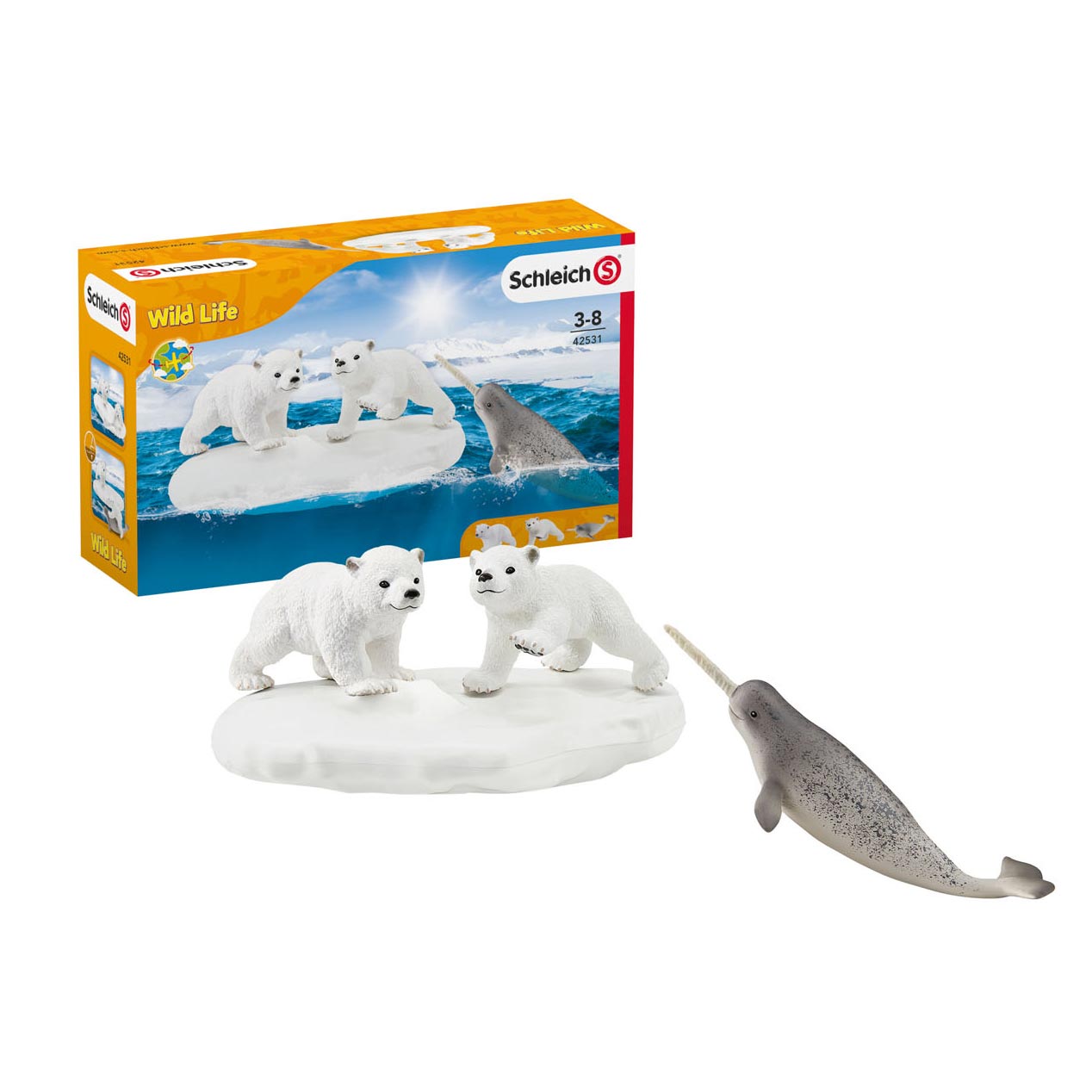 Schlich Wild Life Polar Bear Slice Party