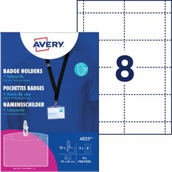 Namensschild Avery Zweckform 4825