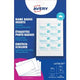 Avery-Einsteckkarte für Ausweise, 60 x – 90 mm, weiße Box mit 20 Blatt