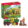 Schleich Farm World Houtzager mit Fahrzeug 42659