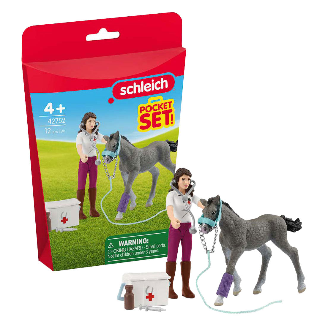 Schleich Horse Club Frau Kramer mit Fohlen 42752