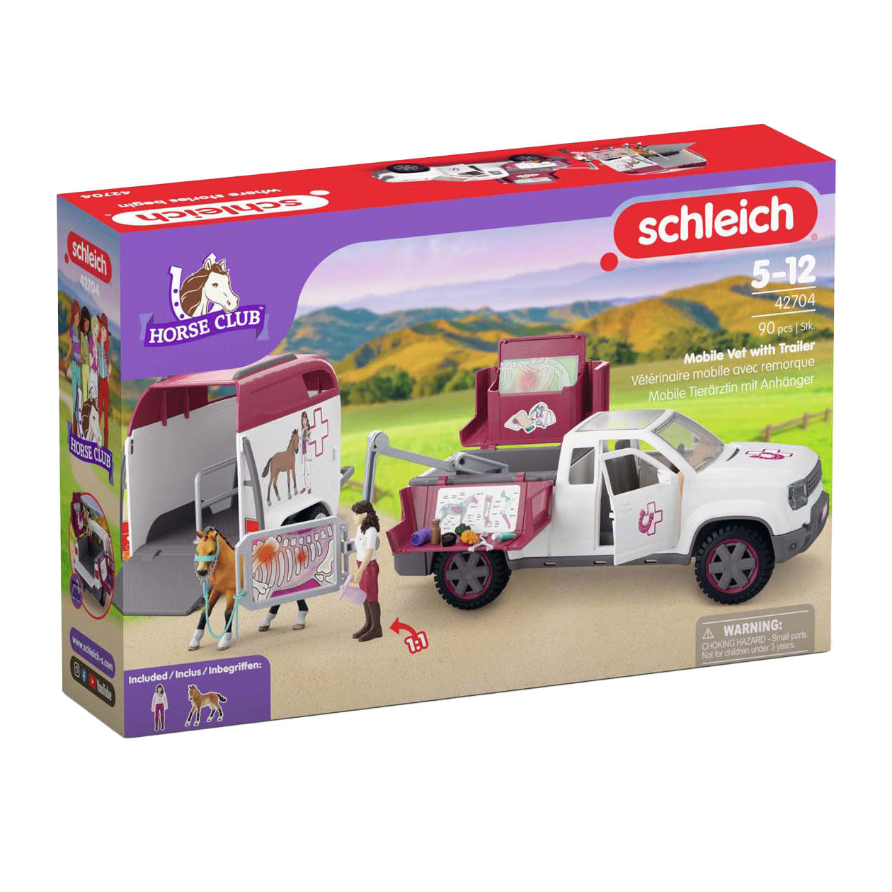 Schleich 42704 Mobiler Tierarzt mit Trailer