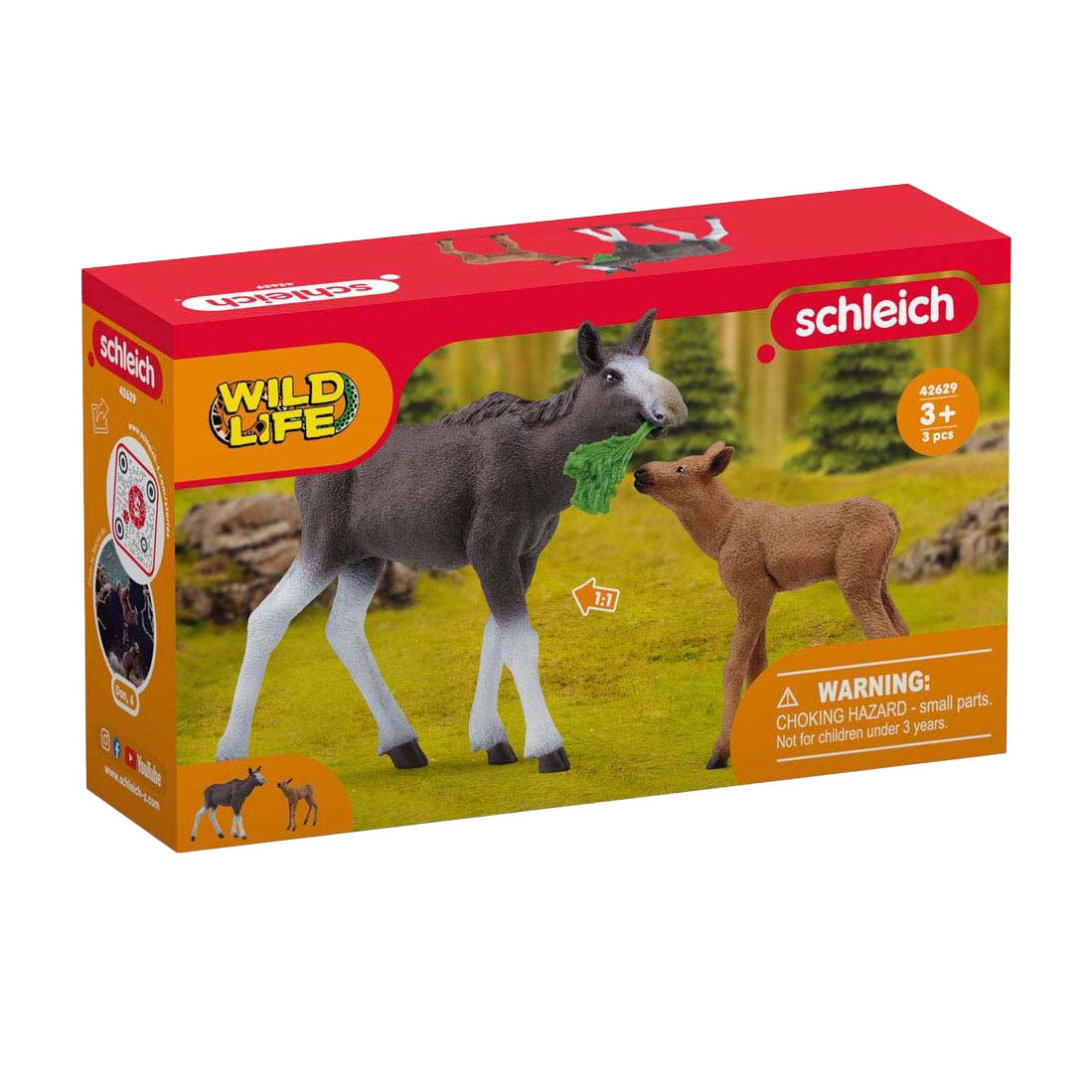Schlich Wild Life Elch mit Kalb 42629