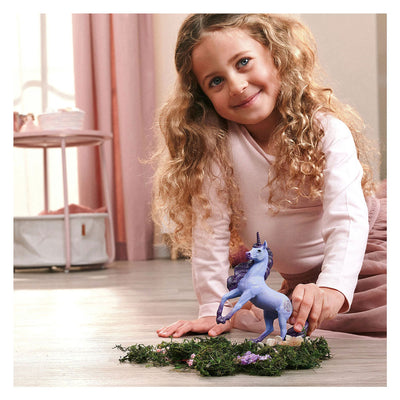 Schleich Einhorn-Spielzeugfigur, Orchidee, magisches Fantasy-Spielzeug.