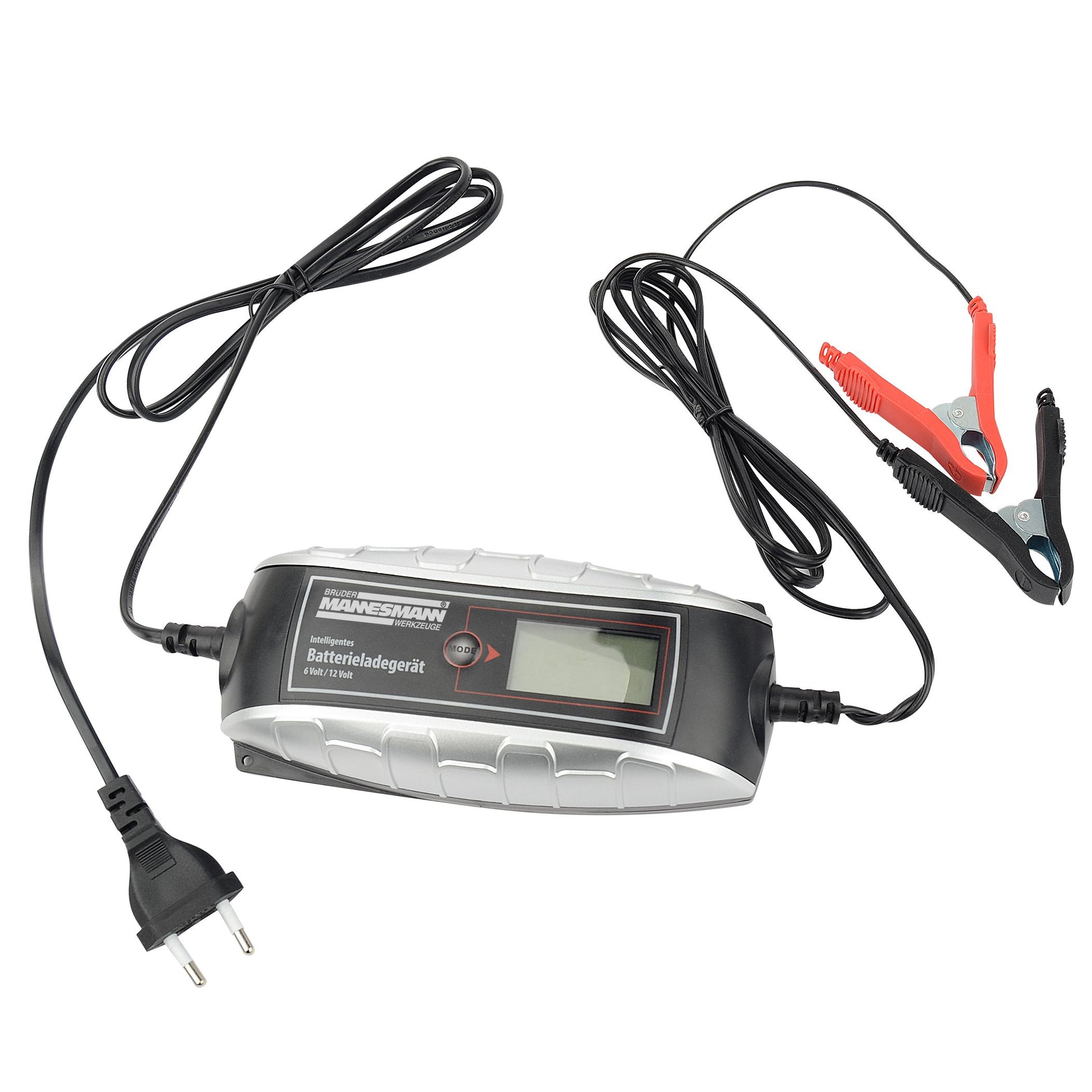 Brüder Mannesmann Bruder Mannesmann Batterie Ladegerät 6 12 V mit LCD -Bildschirm
