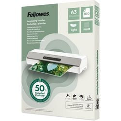 Laminierfolien Fellowes 100143436 transparent A3 matt