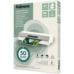 Laminierfolien Fellowes 100143437 transparent A5 matt