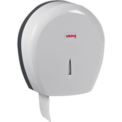 Toilettenpapierspender Viking Jumbo 400 weiß aus Kunststoff abschließbar
