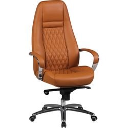 Amstyle Bürostuhl Permanentkontakt mit fester Armlehne braun 120 kg