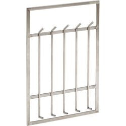 Wandgarderobe Wohnling 10 Haken silber
