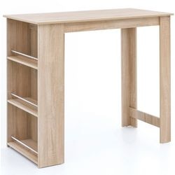 Wohnling Aluminiumtisch, MFC (melaminharzbeschichtete Spanplatte), 4-Sitzer fest