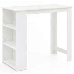 Wohnling Aluminiumtisch, MFC (melaminharzbeschichtete Spanplatte), 4-Sitzer fest