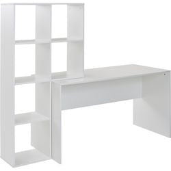 Wohnling Schreibtisch rechteckig weiß 1.700 x 590 x 1.435 mm MFC