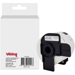 Etikettenrolle Viking DK-11202 Brother schwarz auf weiß