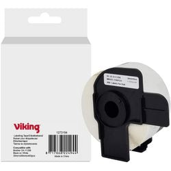 Etikettenrolle Viking DK-11208 Brother Schwarz auf Weiß