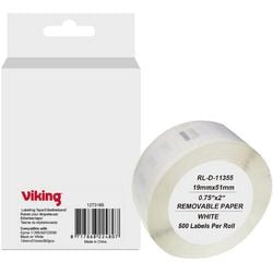 Etikettenrolle Viking S0722550 Dymo Schwarz auf Weiß
