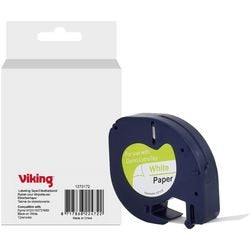 Beschriftungsband Viking s0721660 Dymo schwarz auf weiß