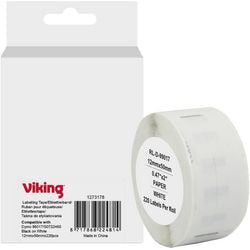 Etikettenrolle Viking S0722460 Dymo Schwarz auf Weiß