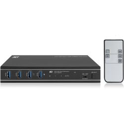 Universeller gesicherter KVM-Switch schwarz