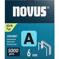 Heftklammern Novus 53-6 Silber