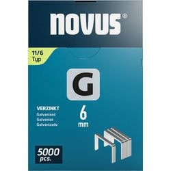 Heftklammern Novus 11-6 Silber