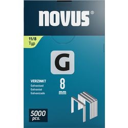 Heftklammern Novus 11-8 Silber