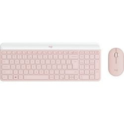 Tastatur und Maus Logitech Slim Pink 143,9 mm x 373,5 mm x 21,3 mm