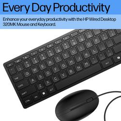 Tastatur und Maus HP schwarz 110,9 mm x 426,2 mm x 16,7 mm