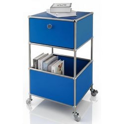 Beistelltisch floordirekt Konzept Epureblau 400 mm x 400 mm x 690 mm