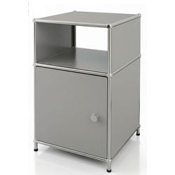 Beistelltisch floordirekt Konzept Epuregrau 400 mm x 400 mm x 650 mm