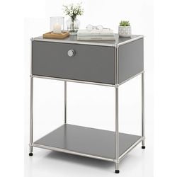 Beistelltisch floordirekt Konzept Epuregrau 400 mm x 500 mm x 650 mm
