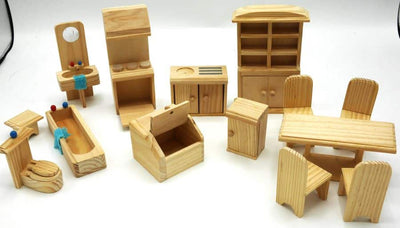 Van der Doelen Dollhouse Möbel von Holz