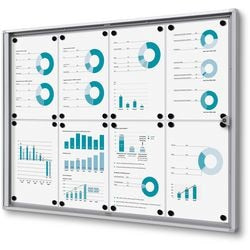 Vitrine Showdown scxs8xa4b1 silberfarbenes Aluminium
