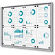 Vitrine Showdown scxs8xa4b1 silberfarbenes Aluminium