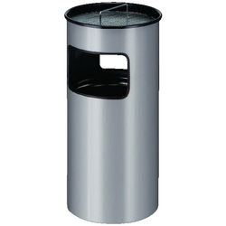 Asche- und Abfallbehälter 70x33cm 22,5l silber
