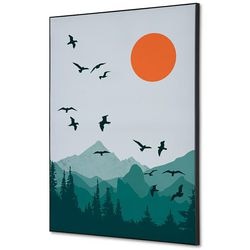 Textile Wanddekoration Showdown tfr22wa2-set-i25 400 x 400 Sonne und Vögel