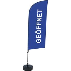 Beachflag Showdown bfaw310-wt21-i58 freistehend blau