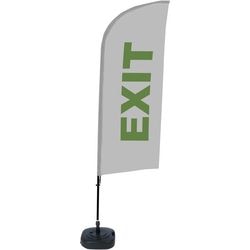 Beachflag Showdown bfaw310-wt21-i103 freistehend grau