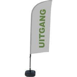 Beachflag Showdown bfaw310-wt21-i105 freistehend grau