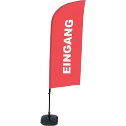 Beachflag Showdown bfaw310-wt21-i127 freistehend rot