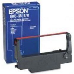 Farbband epson c4s015376 schwarz, rot