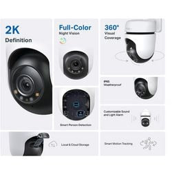 Tp-Link Tapo – Überwachungskamera – 360° drehbar – Nachtsicht – wasserbeständig