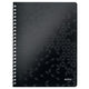 Vorlesungsblock Leitz Wow A4 kariert Softcover perforiert schwarz