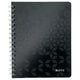 College-Notizbuch Leitz Wow A5 kariert Softcover perforiert schwarz