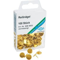 Reißzwecken Wedo Metall gelb