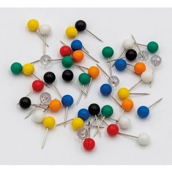 Kartenpins aus der Wedo Metall-Farbpalette