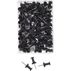 Schwarze Kartennadeln aus Metall von Wedo