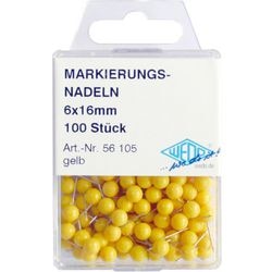 Kartenpins Wedo Metall Gelb